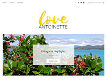 Tablet Screenshot of loveantoinette.com